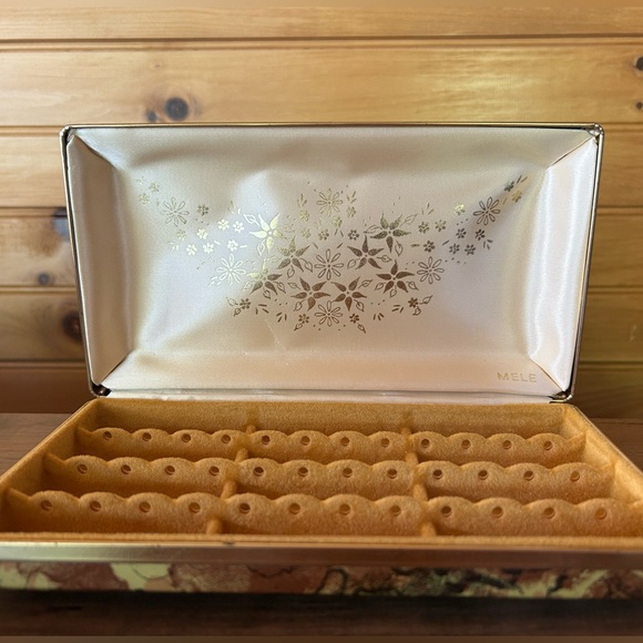 Vintage 70s Mele Earring & Jewelry Travel Box - Picture 1 of 9